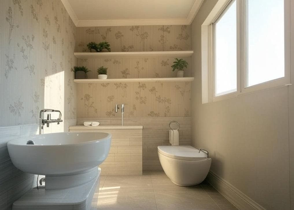 Cómo elegir el papel pintado adecuado para tu baño