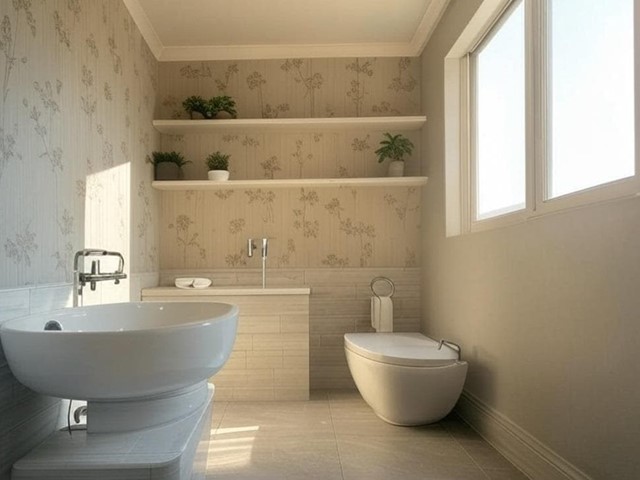 Cómo elegir el papel pintado adecuado para tu baño